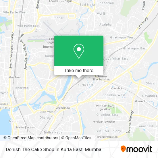 Denish The Cake Shop in Kurla East map