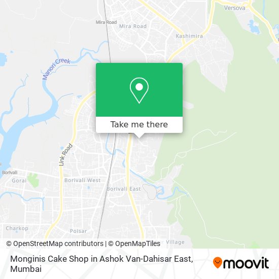 Monginis Cake Shop in Ashok Van-Dahisar East map