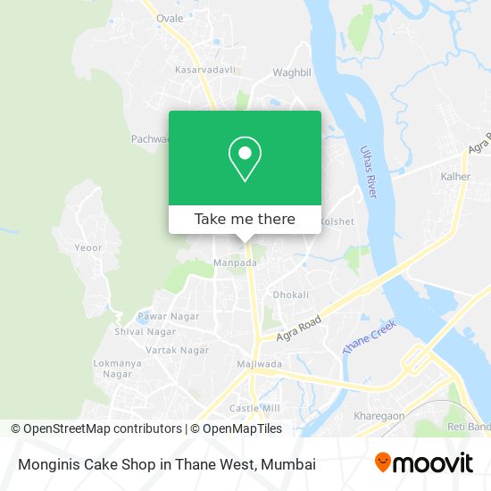 Monginis Cake Shop in Thane West map