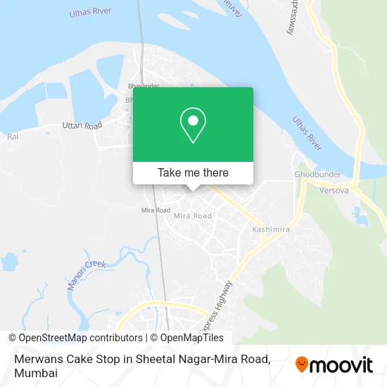 Merwans Cake Stop in Sheetal Nagar-Mira Road map