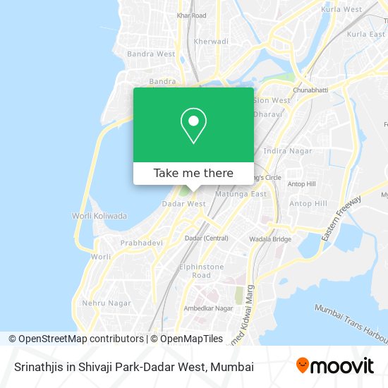 Srinathjis in Shivaji Park-Dadar West map