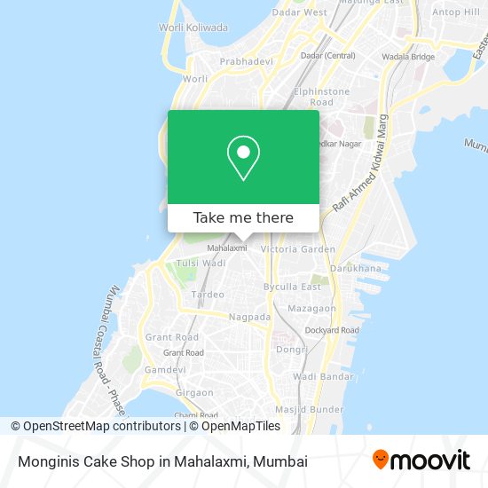 Monginis Cake Shop in Mahalaxmi map