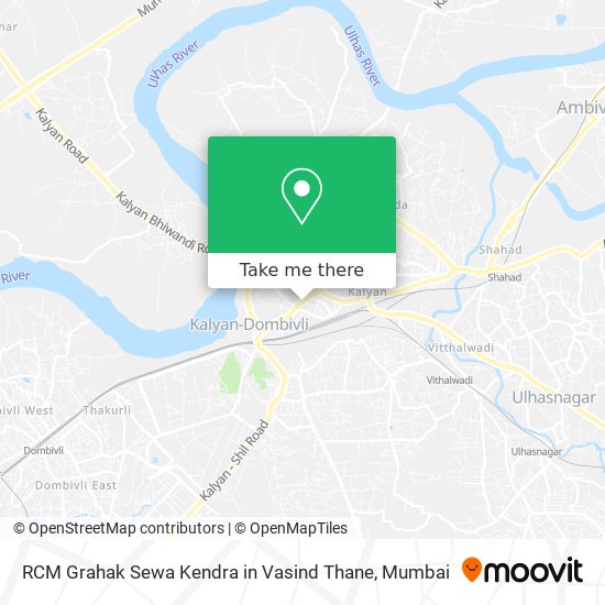 RCM Grahak Sewa Kendra in Vasind Thane map