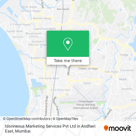 Idonneous Marketing Services Pvt Ltd in Andheri East map