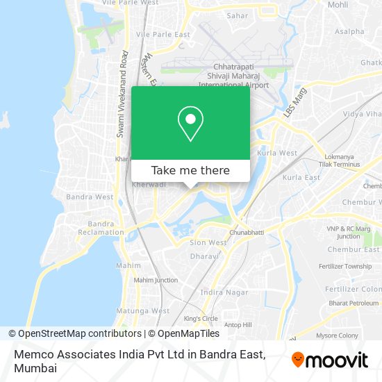 Memco Associates India Pvt Ltd in Bandra East map