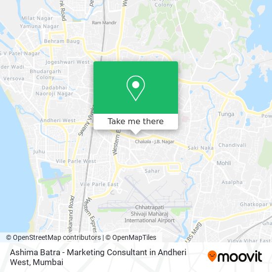 Ashima Batra - Marketing Consultant in Andheri West map