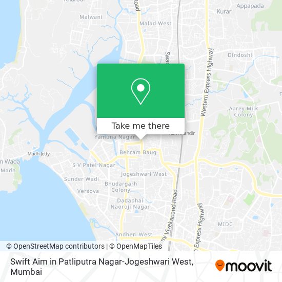 Swift Aim in Patliputra Nagar-Jogeshwari West map