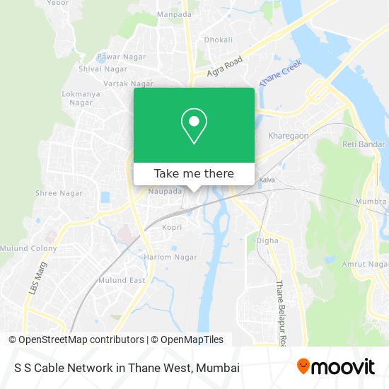 S S Cable Network in Thane West map