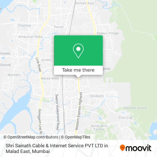 Shri Sainath Cable & Internet Service PVT LTD in Malad East map