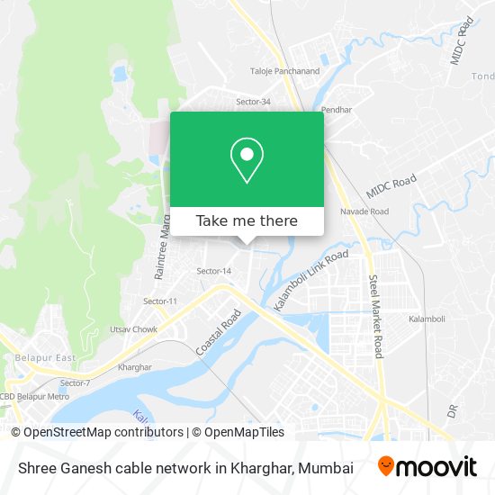 Shree Ganesh cable network in Kharghar map