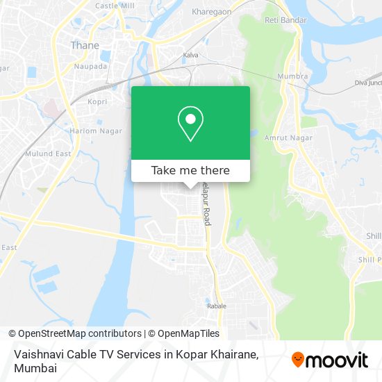 Vaishnavi Cable TV Services in Kopar Khairane map