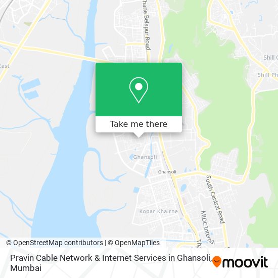 Pravin Cable Network & Internet Services in Ghansoli map