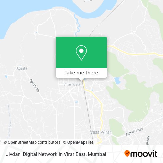 Jivdani Digital Network in Virar East map