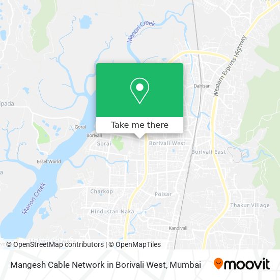 Mangesh Cable Network in Borivali West map