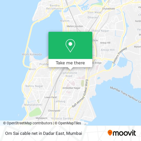 Om Sai cable net in Dadar East map