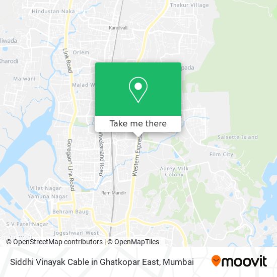 Siddhi Vinayak Cable in Ghatkopar East map