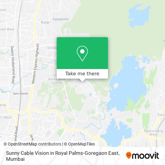 Sunny Cable Vision in Royal Palms-Goregaon East map