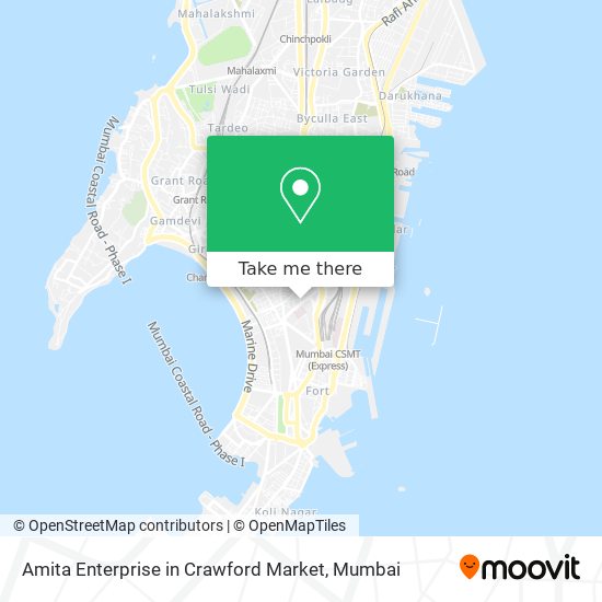 Amita Enterprise in Crawford Market map