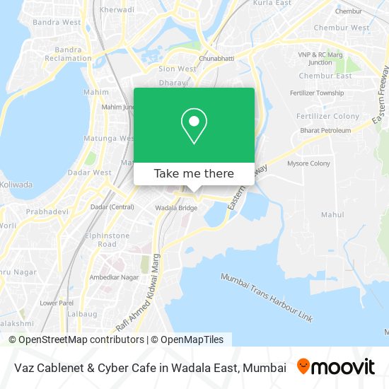 Vaz Cablenet & Cyber Cafe in Wadala East map