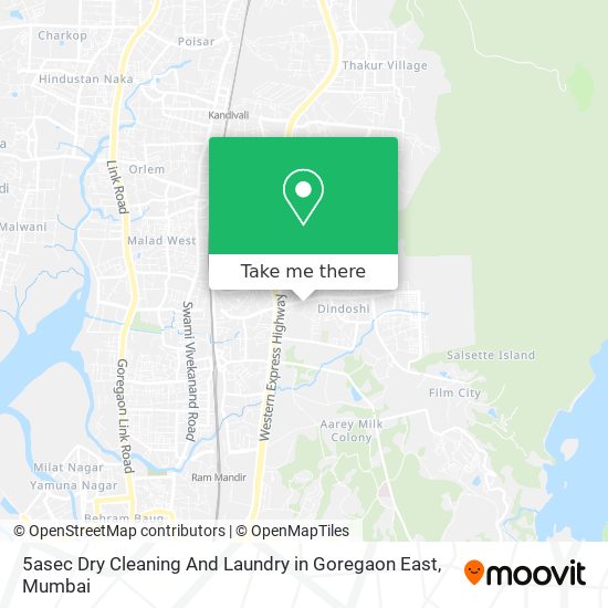 5asec Dry Cleaning And Laundry in Goregaon East map