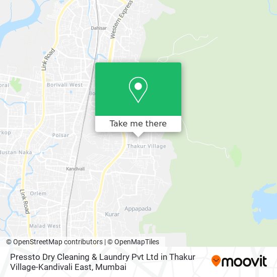 Pressto Dry Cleaning & Laundry Pvt Ltd in Thakur Village-Kandivali East map