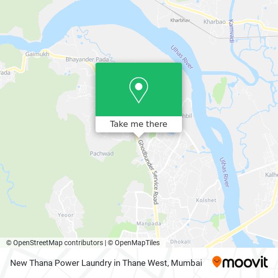 New Thana Power Laundry in Thane West map