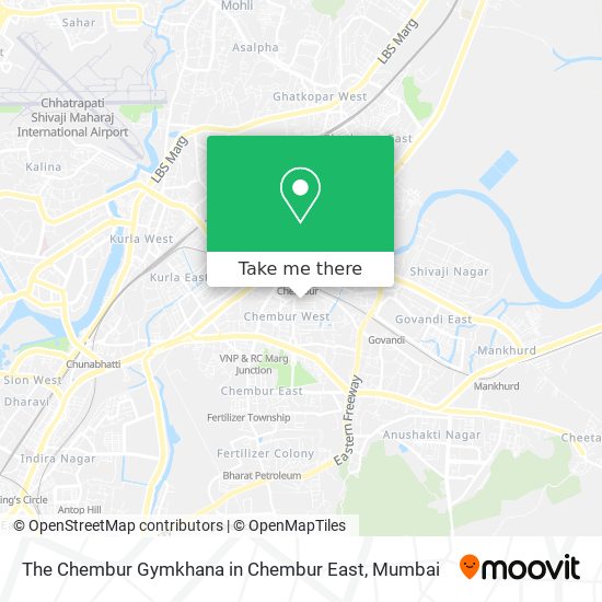 The Chembur Gymkhana in Chembur East map