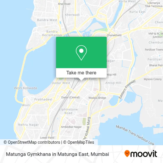 Matunga Gymkhana in Matunga East map