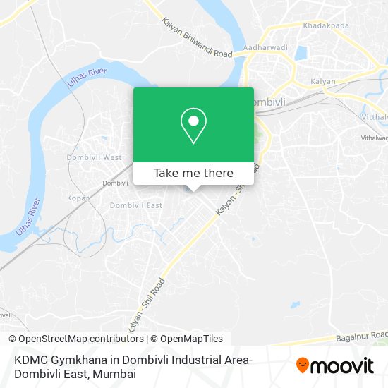 KDMC Gymkhana in Dombivli Industrial Area-Dombivli East map