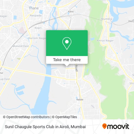 Sunil Chaugule Sports Club in Airoli map