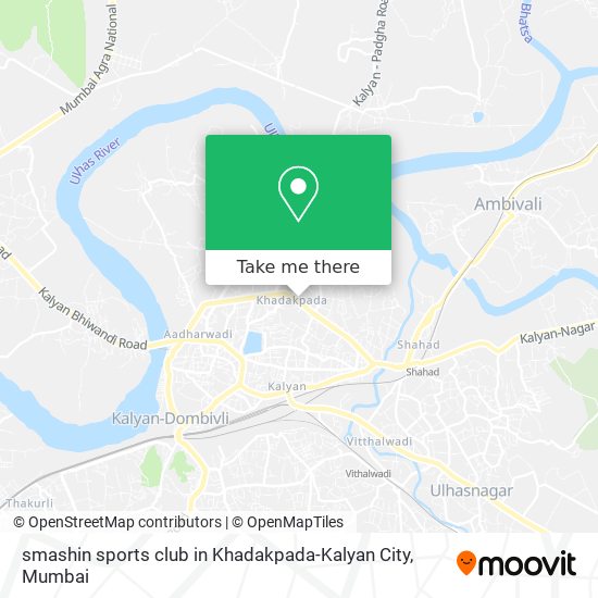 smashin sports club in Khadakpada-Kalyan City map