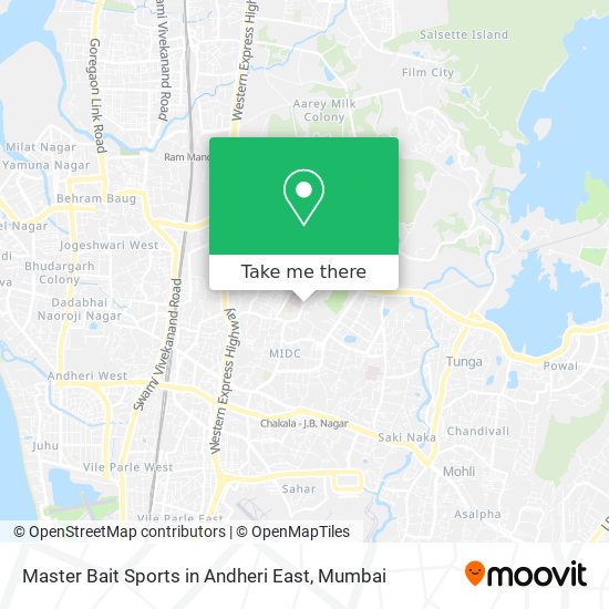 Master Bait Sports in Andheri East map