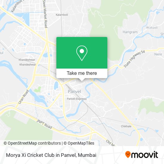 Morya Xi Cricket Club in Panvel map