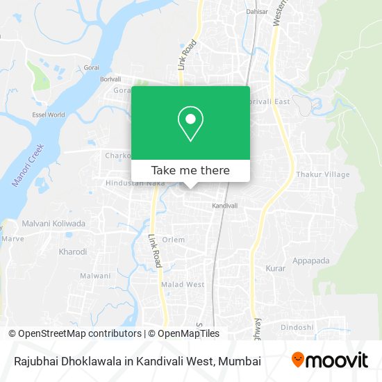 Rajubhai Dhoklawala in Kandivali West map