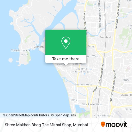 Shree Makhan Bhog The Mithai Shop map