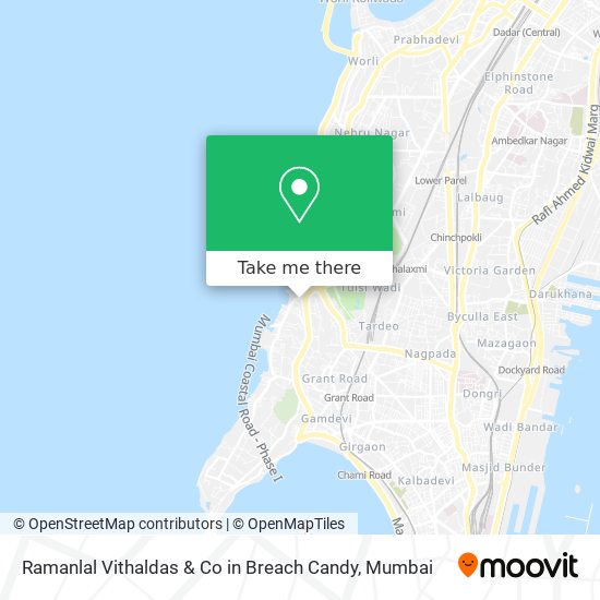Ramanlal Vithaldas & Co in Breach Candy map