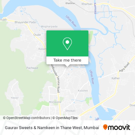 Gaurav Sweets & Namkeen in Thane West map