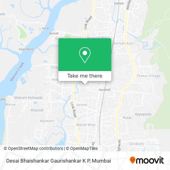 Desai Bhaishankar Gaurishankar K P map