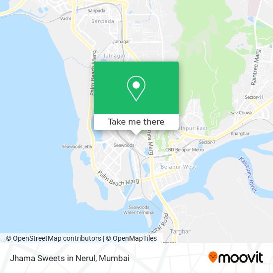 Jhama Sweets in Nerul map