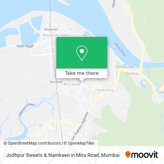 Jodhpur Sweets & Namkeen in Mira Road map