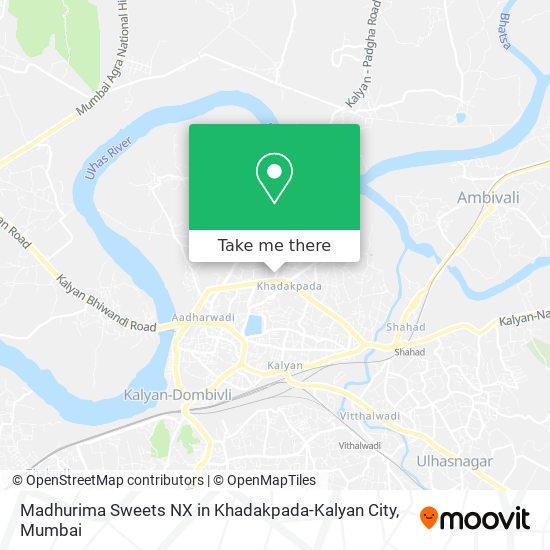 Madhurima Sweets NX in Khadakpada-Kalyan City map