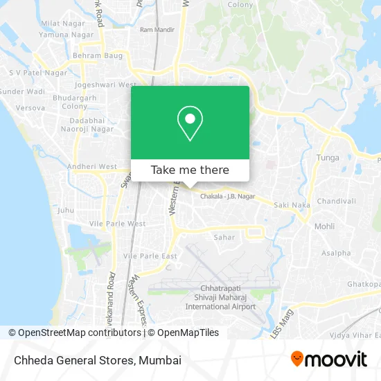 Chheda General Stores map