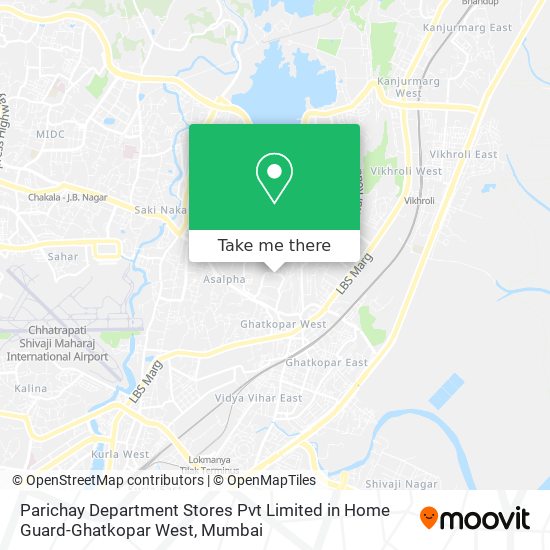 Parichay Department Stores Pvt Limited in Home Guard-Ghatkopar West map