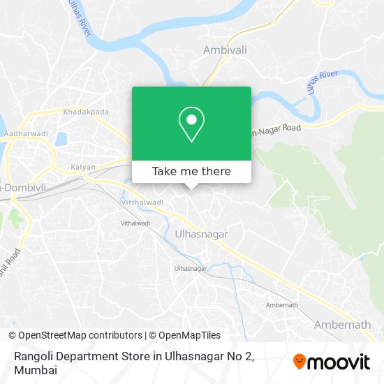 Rangoli Department Store in Ulhasnagar No 2 map