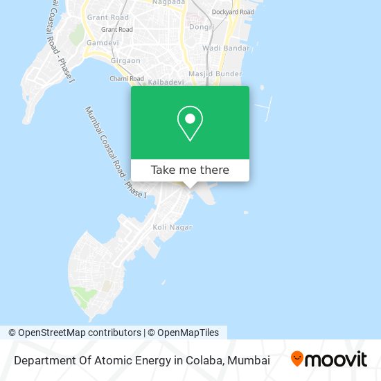 Department Of Atomic Energy in Colaba map