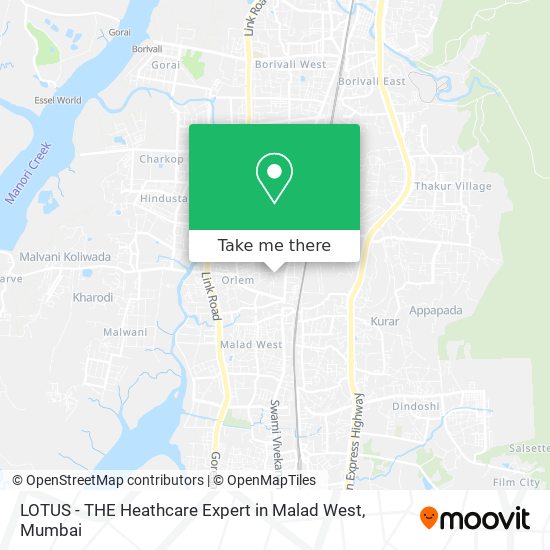 LOTUS - THE Heathcare Expert in Malad West map