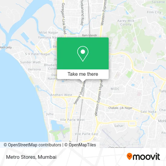 Metro Stores map