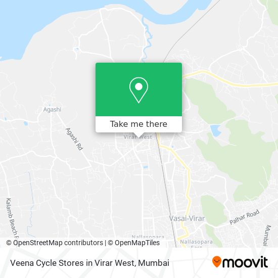 Veena Cycle Stores in Virar West map