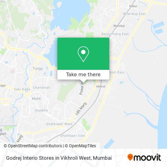 Godrej Interio Stores in Vikhroli West map