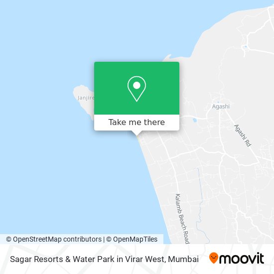 Sagar Resorts & Water Park in Virar West map